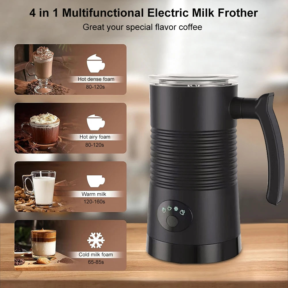 Electric Milk Frother Automatic Rotary Foamer