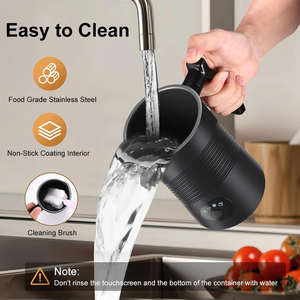Electric Milk Frother Automatic Rotary Foamer