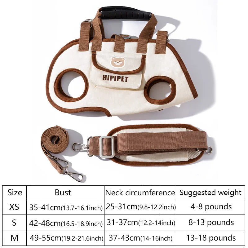 Dog multi-functional traction backpack