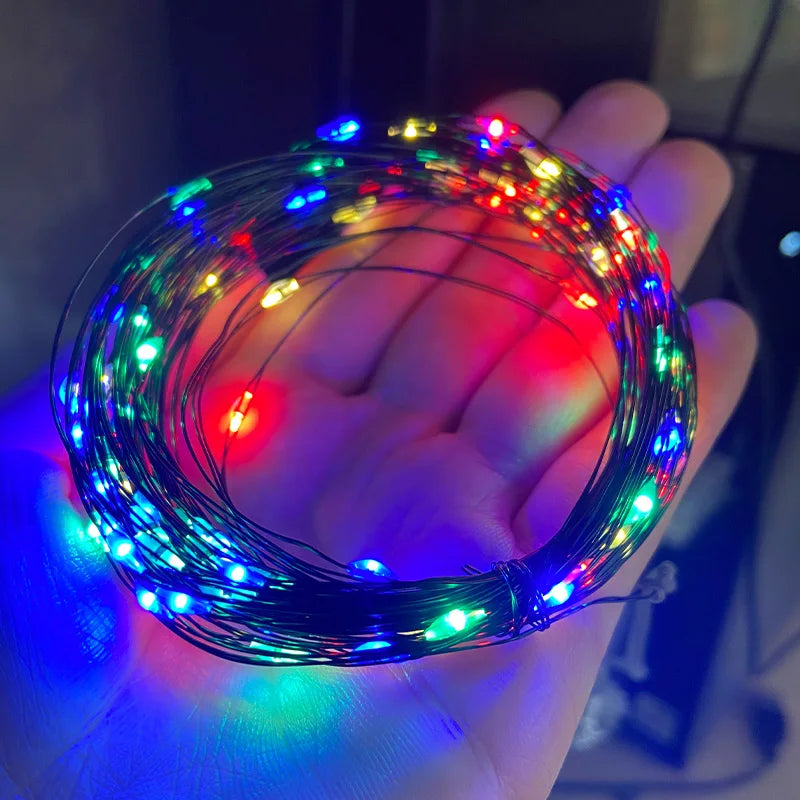 5-30M LED String Lights White Garland for Christmas