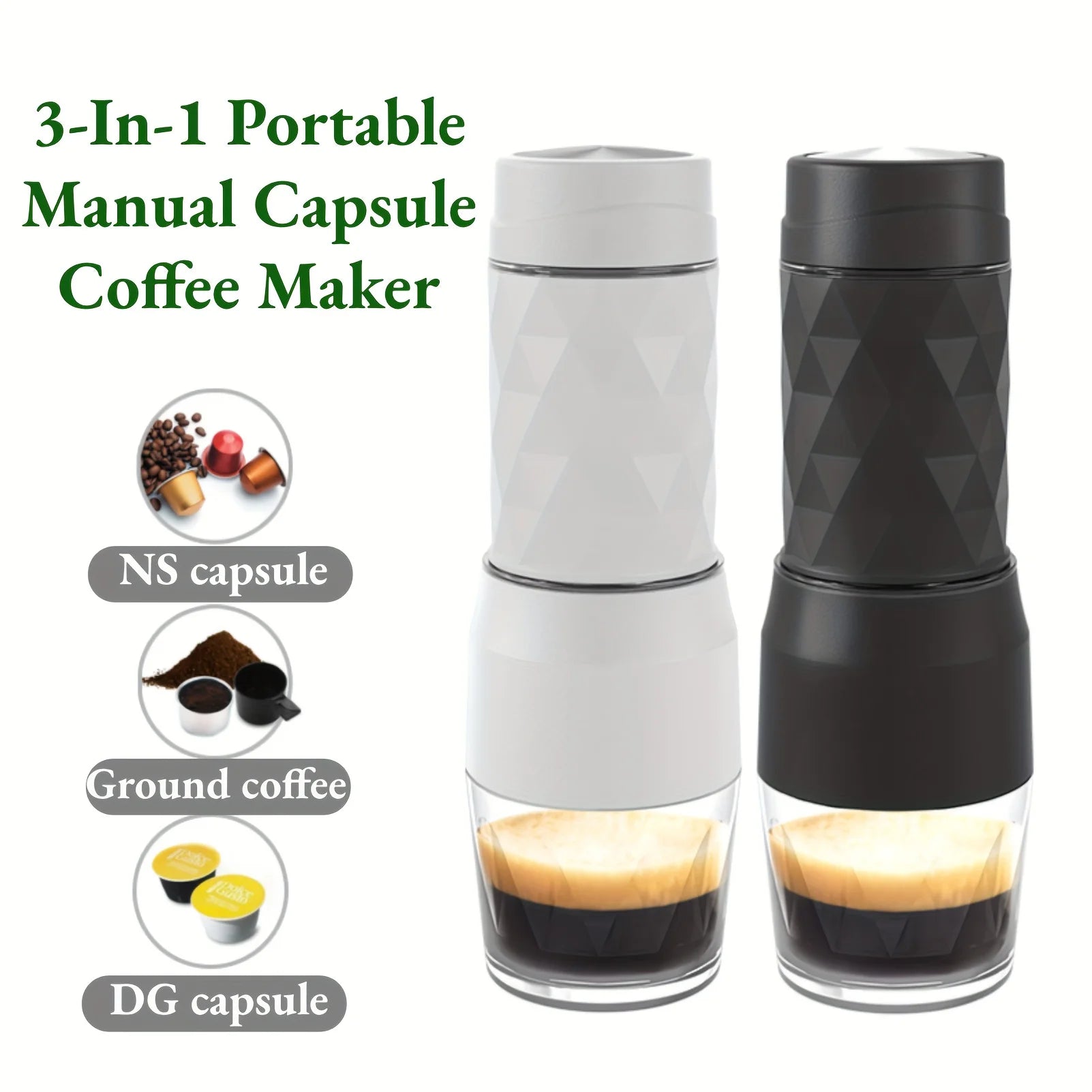 3 In1 Portable Coffee Machine Hot/Cold Water