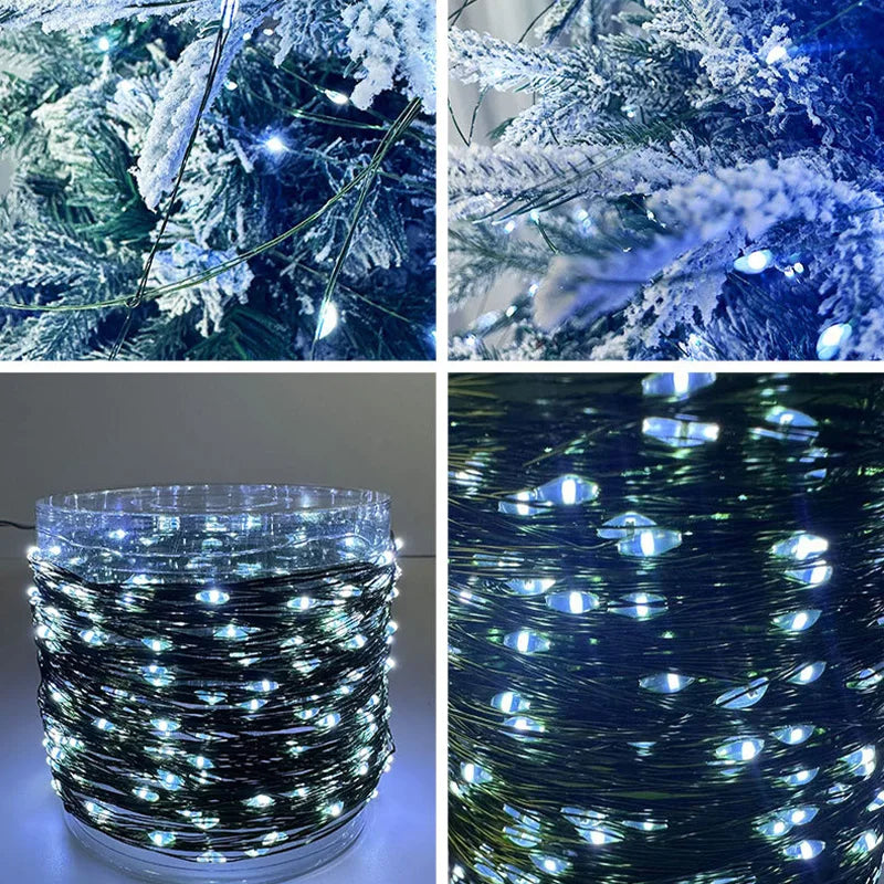 5-30M LED String Lights White Garland for Christmas