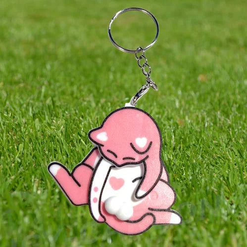 Creative Pull Play Egg Cat Keychain Pendant