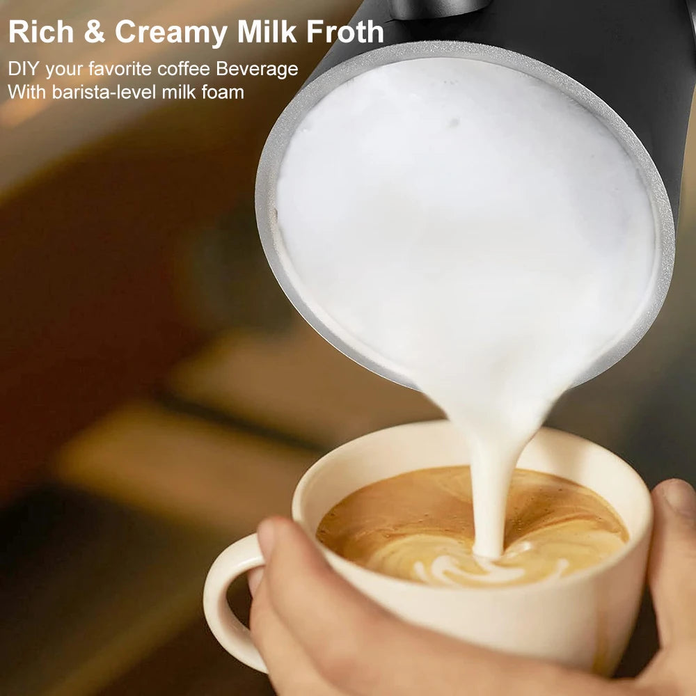 Electric Milk Frother Automatic Rotary Foamer