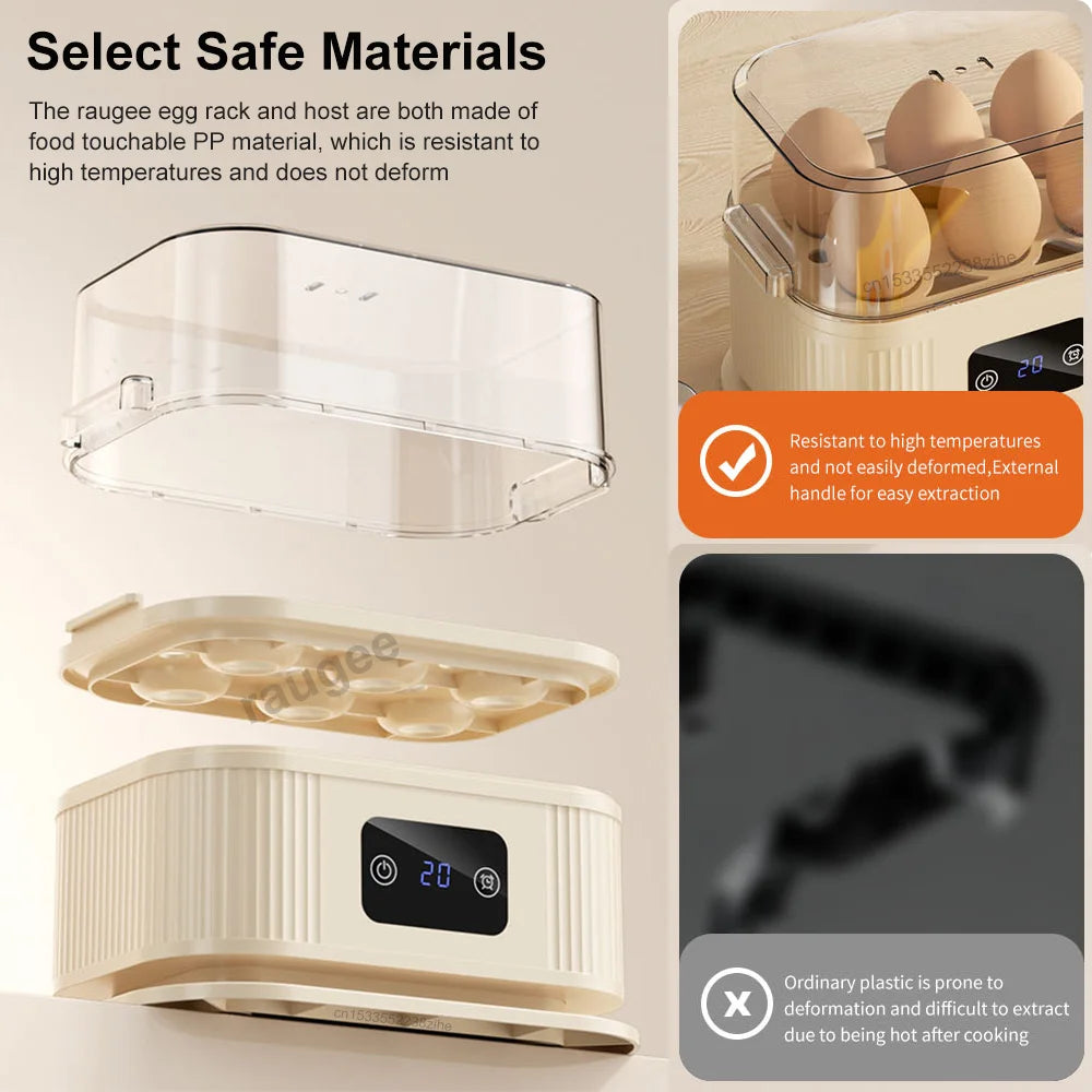 Electric Egg Boiler Mini Egg Cooker With Timer